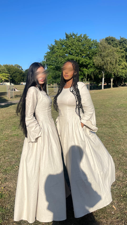 Beige Linen Dress – Last Pieces