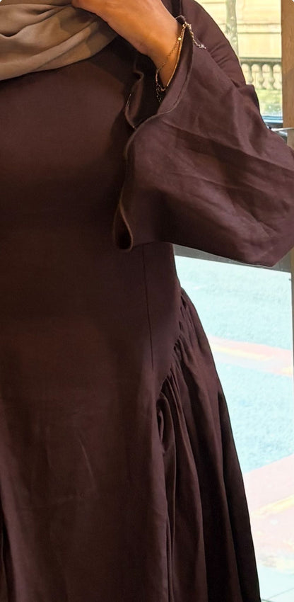 Noàra dress in brown