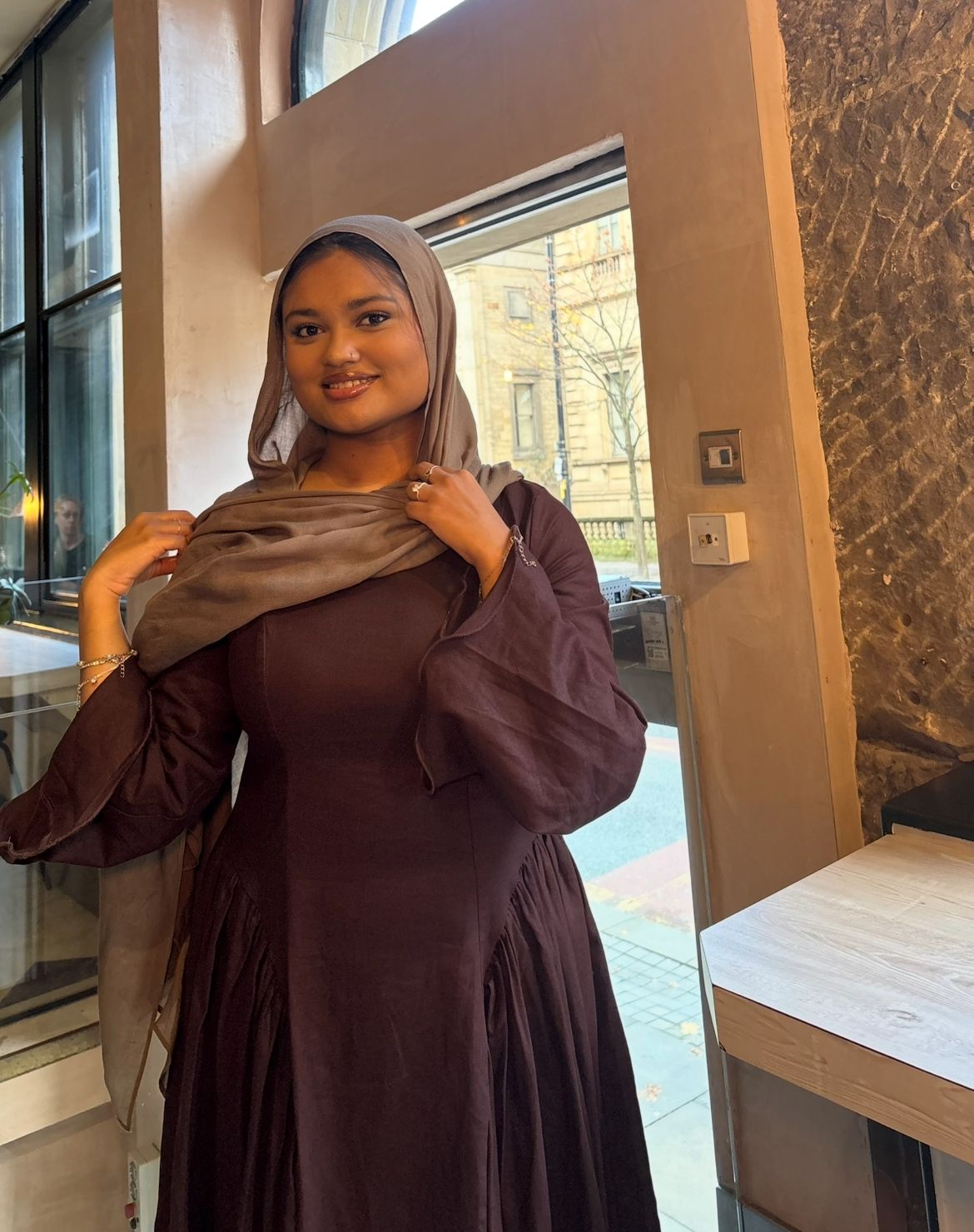 Noàra dress in brown